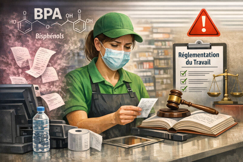 caissière exposition bisphenols