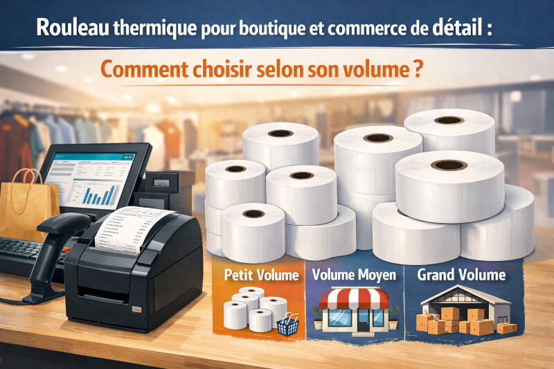 rouleau thermique boutique commerce détail