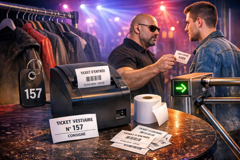 rouleau thermique discothèque salle de spectacle