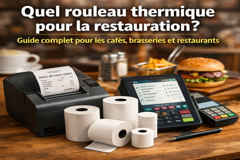 rouleau thermique restauration cafés brasseries